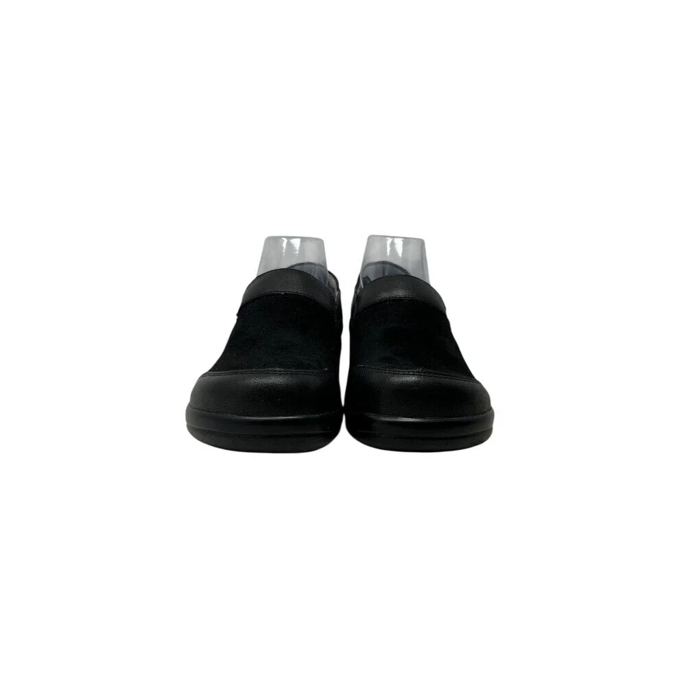Alegria Nursing Shoes Women’s Size 9 US 39 Keli Black Suede Leather Slip On Work